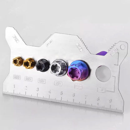 💥 Carte de jauge de boulons double face en acier inoxydable (50 % de réduction)