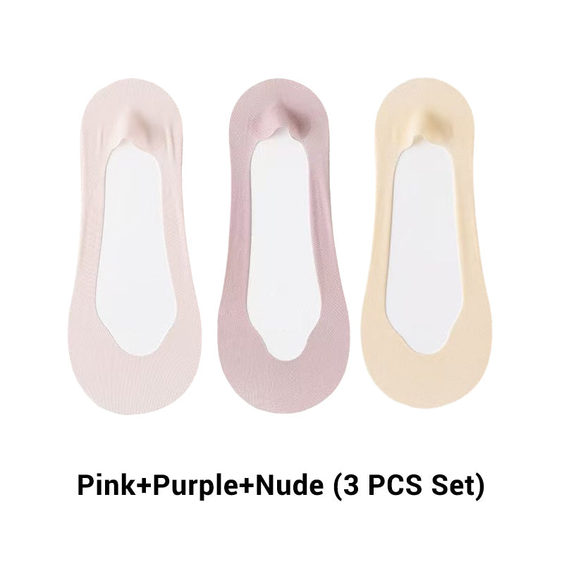 🌴Offres spéciales été🌴Chaussettes bateau basses ultra-invisibles en maille transparente pour femmes