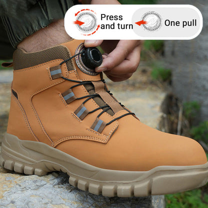 🔥Livraison gratuite - Bottes de sécurité S3 antidérapantes et légères pour unisexe, ✅👍 avec pointes résistantes aux chocs, fonction anti-écrasement et anti-compression