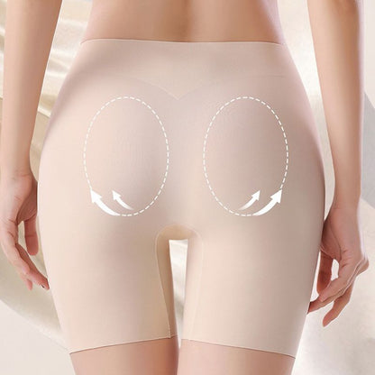 Sous-vêtement taille haute en soie glacée pour femmes avec effet ventre plat et effet galbant des fesses