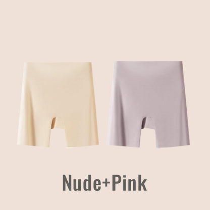 Sous-vêtement taille haute en soie glacée pour femmes avec effet ventre plat et effet galbant des fesses