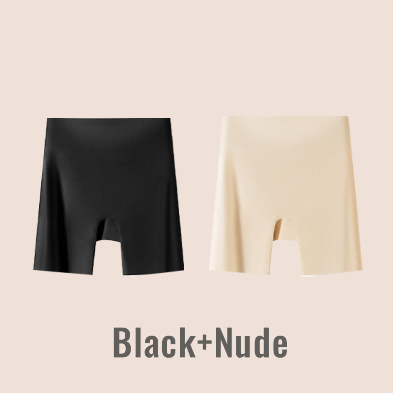 Sous-vêtement taille haute en soie glacée pour femmes avec effet ventre plat et effet galbant des fesses