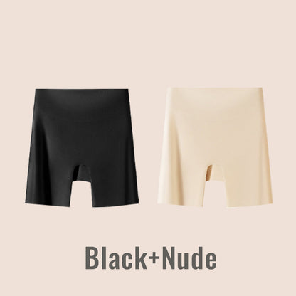 Sous-vêtement taille haute en soie glacée pour femmes avec effet ventre plat et effet galbant des fesses
