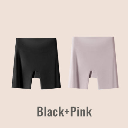 Sous-vêtement taille haute en soie glacée pour femmes avec effet ventre plat et effet galbant des fesses