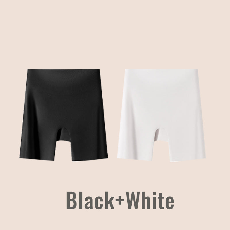 Sous-vêtement taille haute en soie glacée pour femmes avec effet ventre plat et effet galbant des fesses