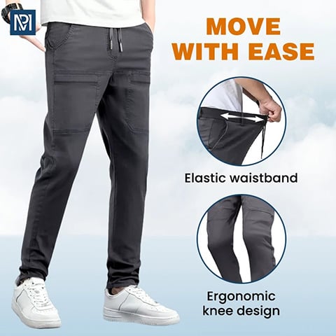 ⭐ Offre à durée limitée : 70 % de réduction 🏆 Best-seller 🥰 MultiPants – Pantalon cargo ultra-extensible, résistant et doté de nombreuses poches