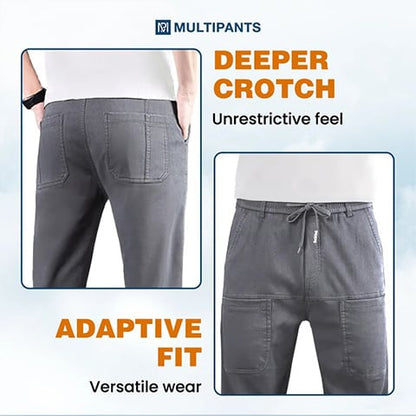 ⭐ Offre à durée limitée : 70 % de réduction 🏆 Best-seller 🥰 MultiPants – Pantalon cargo ultra-extensible, résistant et doté de nombreuses poches