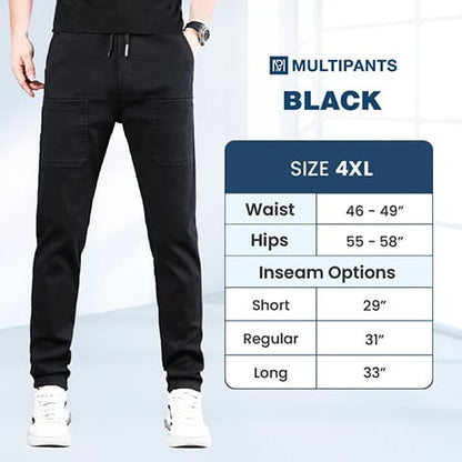 ⭐ Offre à durée limitée : 70 % de réduction 🏆 Best-seller 🥰 MultiPants – Pantalon cargo ultra-extensible, résistant et doté de nombreuses poches