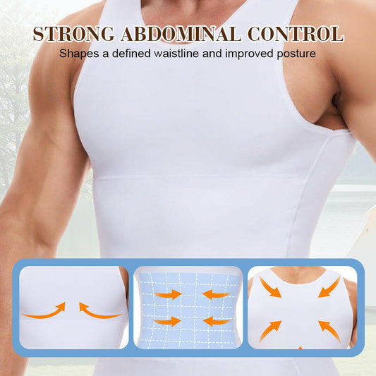 💪 50% DE RÉDUCTION ! 🎽 Débardeur de Compression Uni pour Homme – Contrôle Abdominal, Tissu Respirant & Maintien Musculaire 🔥