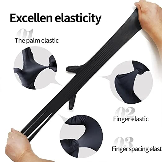 🧤🔥 Gants jetables en nitrile   antidérapants et anti-rayures – Protection solide et fiable 💪✨