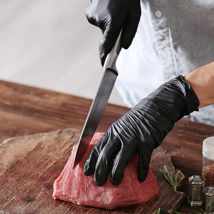 🧤🔥 Gants jetables en nitrile   antidérapants et anti-rayures – Protection solide et fiable 💪✨