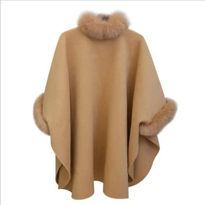 (💗Offre spéciale - 40% de réduction) Manteau à col en fourrure premium pour femmes, automne et hiver🔥Chaleureux et élégant