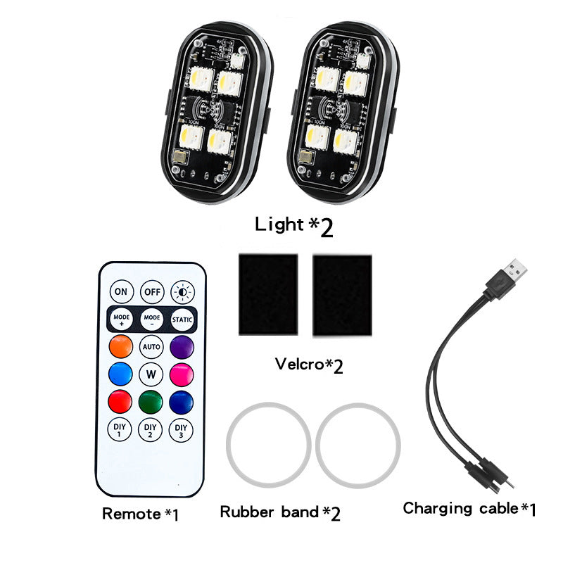 📢📢 Feu d'avertissement LED pour voiture ⏰⏰ avec télécommande, modèle portable