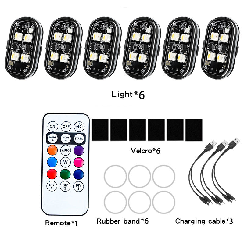 📢📢 Feu d'avertissement LED pour voiture ⏰⏰ avec télécommande, modèle portable