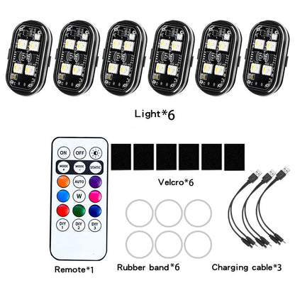 📢📢 Feu d'avertissement LED pour voiture ⏰⏰ avec télécommande, modèle portable