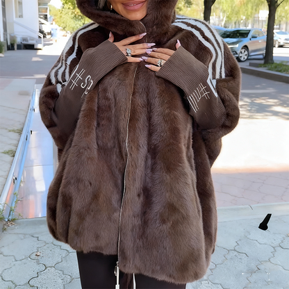 🧥 60% DE RÉDUCTION! ✨ Manteau Décontracté à Capuche Zippé en Peluche pour Femme - Doublure Polaire avec Poche Cachée pour un Style Confortable et Chaud ❄️🛍️