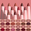 🔥Hot Sale Deals- 12-Color Matte Lipstick & Lip Liner Set (Wood-Cased)