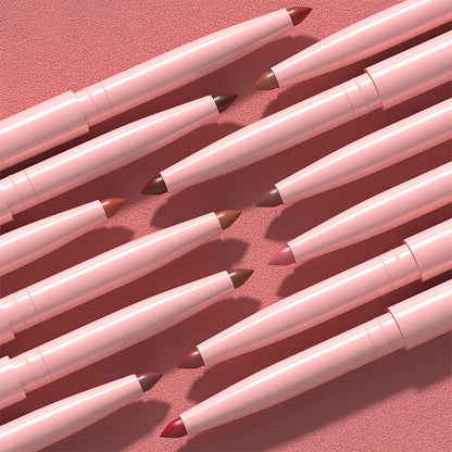 🔥Hot Sale Deals- 12-Color Matte Lipstick & Lip Liner Set (Wood-Cased)