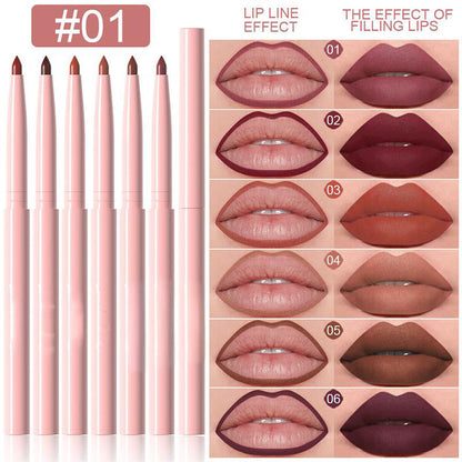 🔥Hot Sale Deals- 12-Color Matte Lipstick & Lip Liner Set (Wood-Cased)