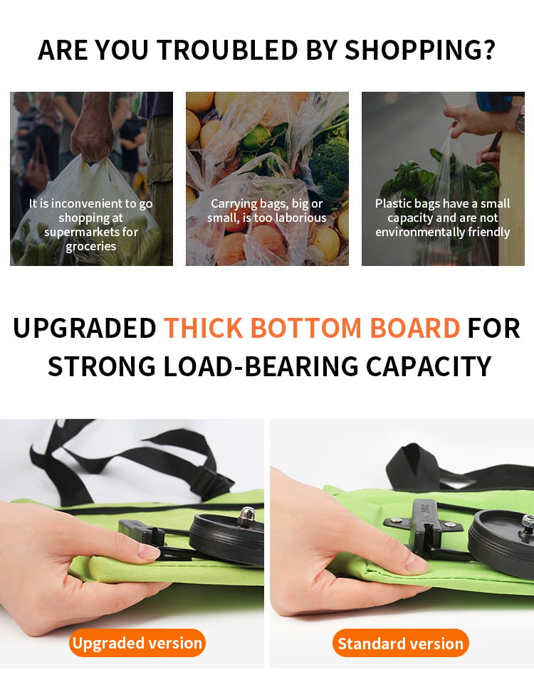 🛍️ 50% DE RÉDUCTION + 2 ACHETÉS = LIVRAISON GRATUITE ! 🌿 Sac à Provisions Environnemental Pliable – Léger, Réutilisable & Compact pour Courses Quotidiennes ♻️📦