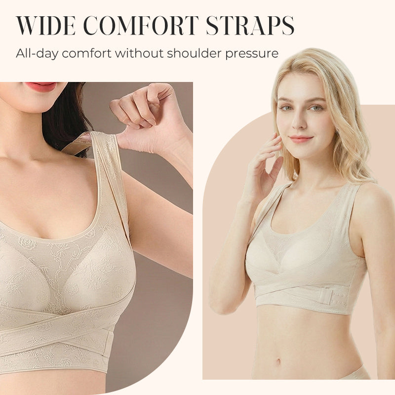 📢📢50% de réduction ! Soutien-gorge Gainant à Brides Croisées – Silhouette Sculptée & Confort Tout au Long de la Journée 💖✨