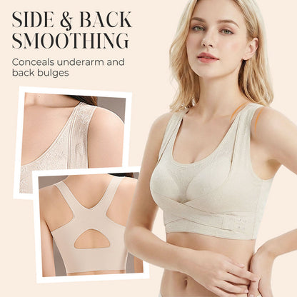 📢📢50% de réduction ! Soutien-gorge Gainant à Brides Croisées – Silhouette Sculptée & Confort Tout au Long de la Journée 💖✨