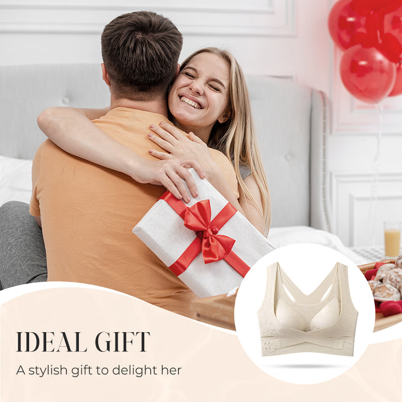 📢📢50% de réduction ! Soutien-gorge Gainant à Brides Croisées – Silhouette Sculptée & Confort Tout au Long de la Journée 💖✨