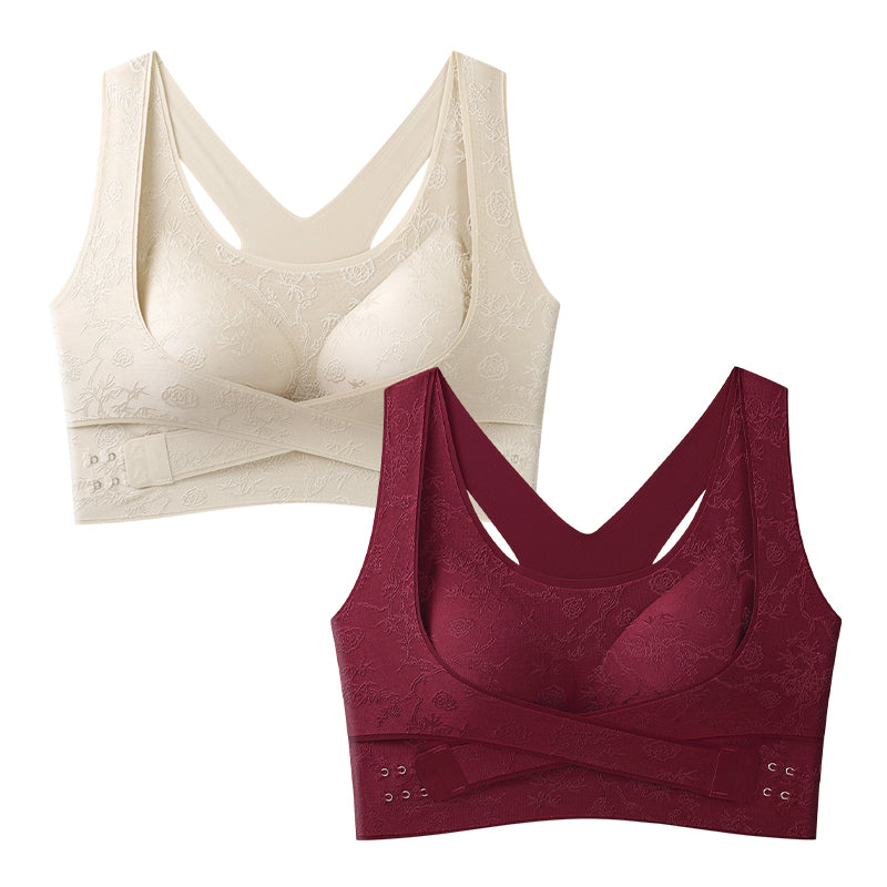 📢📢50% de réduction ! Soutien-gorge Gainant à Brides Croisées – Silhouette Sculptée & Confort Tout au Long de la Journée 💖✨