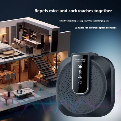 ⚡ ACHETEZ 2, OFFERT 1 ! 🎉 Répulsif Ultrasonique Intelligent – 360° Anti-Rongeurs, Léger & Portable 🚫📦