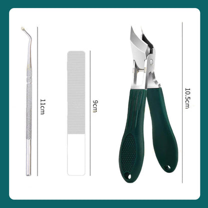 ✨ Lot de 3 coupe-ongles anti-éclaboussures — En acier inoxydable ✨ Pour vos soins à la maison ou en voyage, tout ce qu'il vous faut dans un seul lot ! 💡