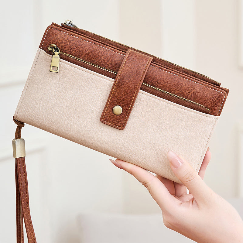 👜 50 % DE RÉDUCTION ! ✨ Portefeuille pour femme de style rétro – Protection RFID, trois compartiments et cuir durable 🛍️