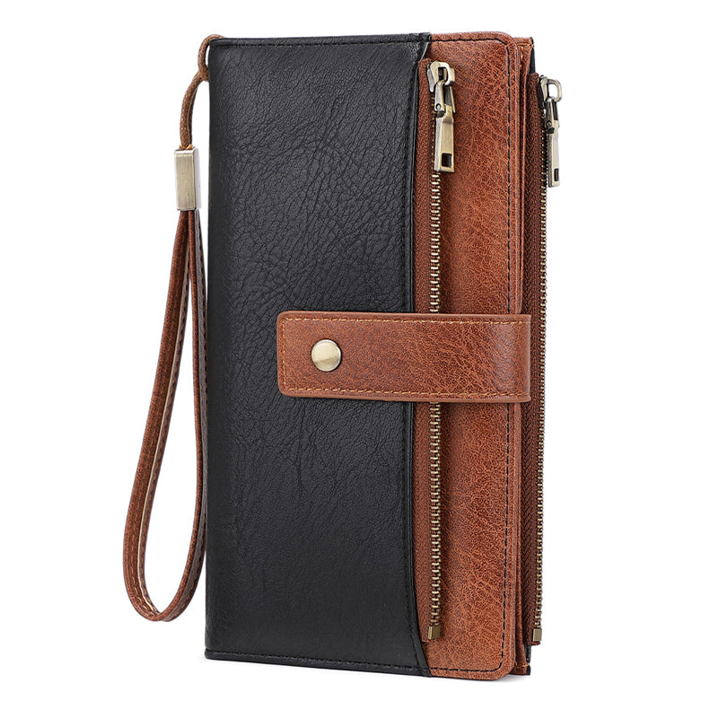 👜 50 % DE RÉDUCTION ! ✨ Portefeuille pour femme de style rétro – Protection RFID, trois compartiments et cuir durable 🛍️