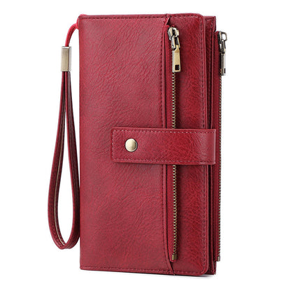 👜 50 % DE RÉDUCTION ! ✨ Portefeuille pour femme de style rétro – Protection RFID, trois compartiments et cuir durable 🛍️