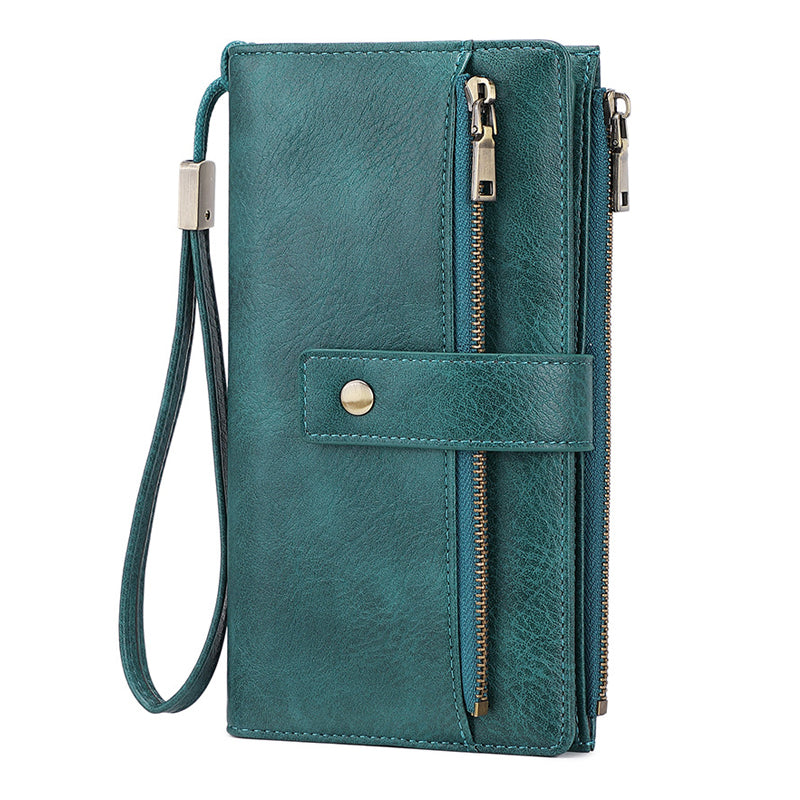 👜 50 % DE RÉDUCTION ! ✨ Portefeuille pour femme de style rétro – Protection RFID, trois compartiments et cuir durable 🛍️