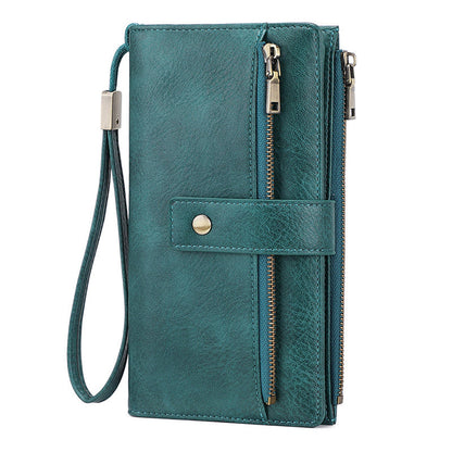 👜 50 % DE RÉDUCTION ! ✨ Portefeuille pour femme de style rétro – Protection RFID, trois compartiments et cuir durable 🛍️