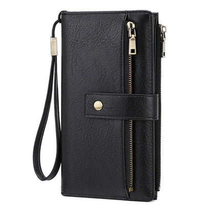 👜 50 % DE RÉDUCTION ! ✨ Portefeuille pour femme de style rétro – Protection RFID, trois compartiments et cuir durable 🛍️