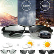 🕶️ 50 % DE RÉDUCTION ! ⏰ Lunettes de soleil photochromiques avec verres HD polarisés et anti-éblouissement – Monture sport sans contour – Idéales pour la conduite, la pêche, le vélo et les activités de plein air – Protection fiable par tous les temps ☀️