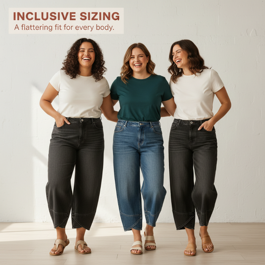 🔥Offre sur les nouveaux arrivages-Jean court décontracté à jambes larges pour femme