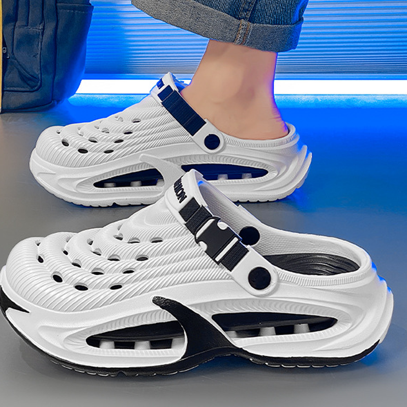 👟50% DE RÉDUCTION🌬️Sandales Homme Polyvalentes 2 en 1 – Semelle Épaisse EVA, Antidérapantes & Ultra-Légères Respirantes🏃‍♂️
