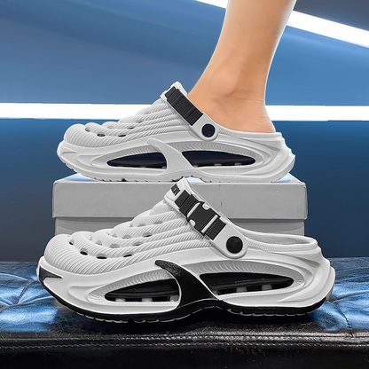 👟50% DE RÉDUCTION🌬️Sandales Homme Polyvalentes 2 en 1 – Semelle Épaisse EVA, Antidérapantes & Ultra-Légères Respirantes🏃‍♂️