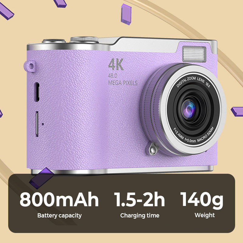 📸✨🎥 PROMO -56% + LIVRAISON GRATUITE ! Appareil Photo Numérique 4K HD avec Écran Rabattable – Autofocus, Zoom 16X & Parfait pour Vlogs/Photos (6 Couleurs)