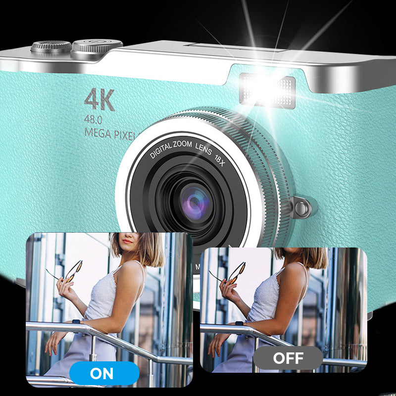 📸✨🎥 PROMO -56% + LIVRAISON GRATUITE ! Appareil Photo Numérique 4K HD avec Écran Rabattable – Autofocus, Zoom 16X & Parfait pour Vlogs/Photos (6 Couleurs)