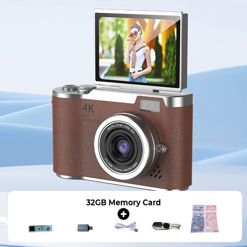📸✨🎥 PROMO -56% + LIVRAISON GRATUITE ! Appareil Photo Numérique 4K HD avec Écran Rabattable – Autofocus, Zoom 16X & Parfait pour Vlogs/Photos (6 Couleurs)