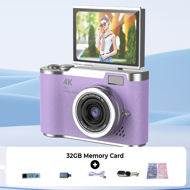 📸✨🎥 PROMO -56% + LIVRAISON GRATUITE ! Appareil Photo Numérique 4K HD avec Écran Rabattable – Autofocus, Zoom 16X & Parfait pour Vlogs/Photos (6 Couleurs)
