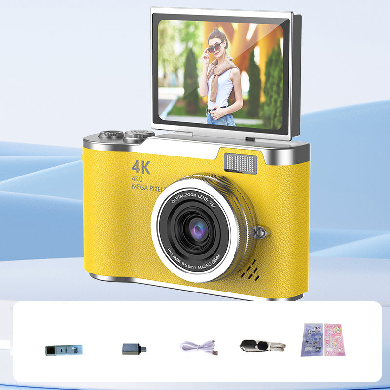 📸✨🎥 PROMO -56% + LIVRAISON GRATUITE ! Appareil Photo Numérique 4K HD avec Écran Rabattable – Autofocus, Zoom 16X & Parfait pour Vlogs/Photos (6 Couleurs)