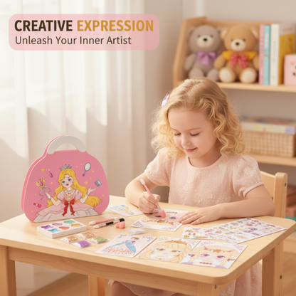 🔥PROMOTION EXCEPTIONNELLE -50%✨Kits de loisirs créatifs JSR : peinture diamant et maquillage de princesse, livre d'art sur papier métallisé, pour filles, cadeaux de Pâques faits main