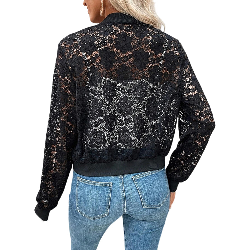 🔥Nouveautés et offres spéciales - Veste légère à lacets et fermeture éclair pour femme
