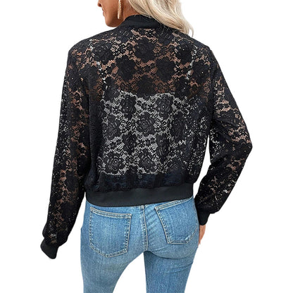 🔥Nouveautés et offres spéciales - Veste légère à lacets et fermeture éclair pour femme