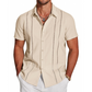 Men's Casual Short Sleeve Button-Down Shirt