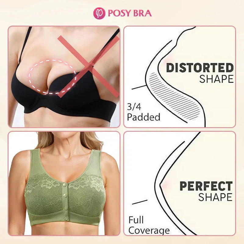 👙 50 % DE RÉDUCTION SUR LE SOUTIEN-GORGE SANS ARMATURES ! ✨ Fermeture à l'avant, couverture totale et aucune marque – un confort parfait pour les femmes de 50 ans et plus – idéal pour un usage quotidien